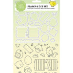 Stempelset + snijmallen Chicks and Eggs nr. 36 - Sweet Stories - StudioLight