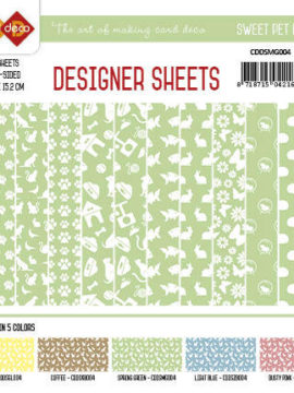 Card Deco – Designer Sheets -Sweet Pet – Mei groen