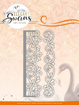 Snijmal – Elegant Border – Elegant Swans – Amy Design