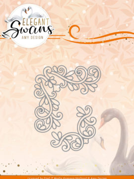 **-30%** Snijmal – Elegant Corner – Elegant Swans – Amy Design