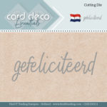 Snijmal - Gefeliciteerd - Card Deco Essentials