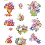 3D Knipvel - Spring Flowers- Jeanin's Art