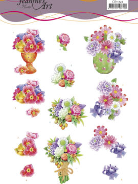 3D Knipvel – Spring Flowers- Jeanin’s Art