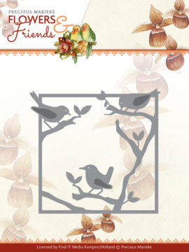 Snijmal – Birds frame Friends & Flowers – Precious Marieke