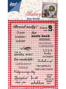 Clear Stamp – Brood nodig! – Joy Crafts (NL teksten)