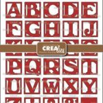 Snijmal Alfies nr.6 in vierkantjes - Crealies