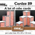 Snijmal Cardzz nr.29 - Heel veel kubus kaarten - Crealies