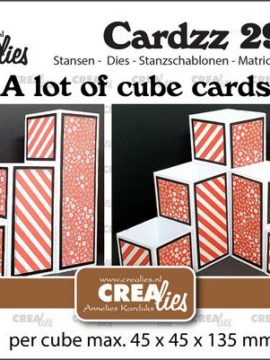 Snijmal Cardzz nr.29 – Heel veel kubus kaarten – Crealies