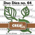 Snijmal Duo Dies nr. 64 Blaadjes - Crealies