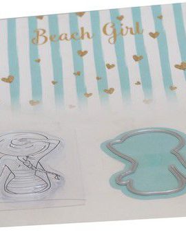 Marianne D Clear Stamp & die set Beach girl