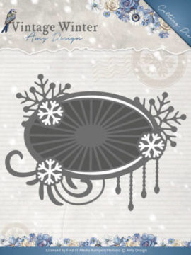 **-50% ** Snijmal Snowflake swirl label- Amy Design
