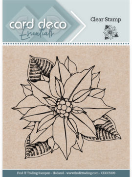 Card Deco Essentials Clear Stamps – Christmas Flower (HJ208)
