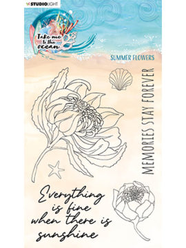 Clear Stempel – Summer Flowers nr. 219  Take me to the Ocean – StudioLight