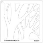 **laatste item** Mask Stencil Winter Tree - That's Crafty