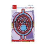 Snijmal Anja's Ovaal Folding Card - Marianne Design