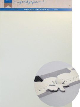 Decoratie Soft Pearl papier 5vl – White CA3166 A4
