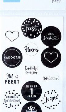 Stickers – Feest – (NL) CA3167 11x25cm