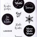 Stickers - Winter - (NL) CA3170 11x25cm