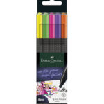 Fineliner Grip Neon 5st - Faber Castell