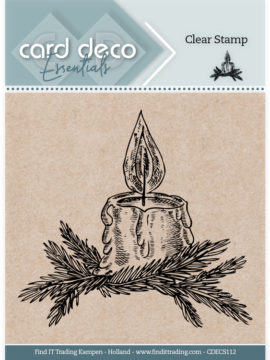 Card Deco Essentials Clear Stamps – Christmas Candle