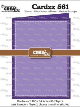 **-40%** Crealies Cardzz Dubbele kaart 10,5×14,5 cm