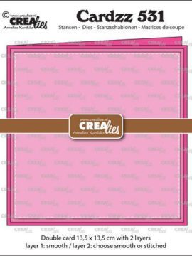 Crealies Cardzz Dubbele kaart 13,5 x 13,5 cm