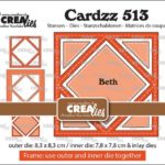 Crealies Cardzz Frame & Inlay Beth diamant