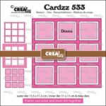 Crealies Cardzz Frame & Inlay Diana 9x vierkant