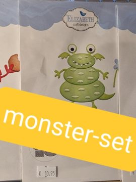 Monsterset: 3 verpakkingen met monsters Elizabeth Craft Design