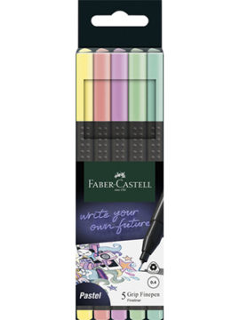 Fineliner Grip Pastel 5st – Faber Castell
