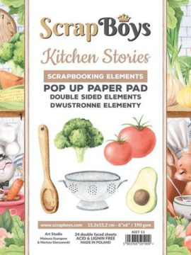 Scrapboys POP UP Paper Pad double sided elements – Kitchen Stories