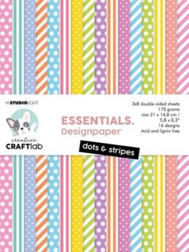 Paperpad Dots & stripes Essentials nr.79 – CraftLab
