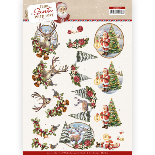 3D Cutting Sheet – Amy Design – From Santa with Love – Deer