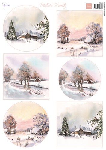 Marianne D Decoupage Mattie’s Mooiste – Winter landschap