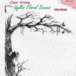 Nellie's Choice clearstamp - Idyllic Floral - Ijzige boom
