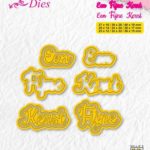 Nellie's Choice Shape Die - Dutch text - Een fijne Kerst