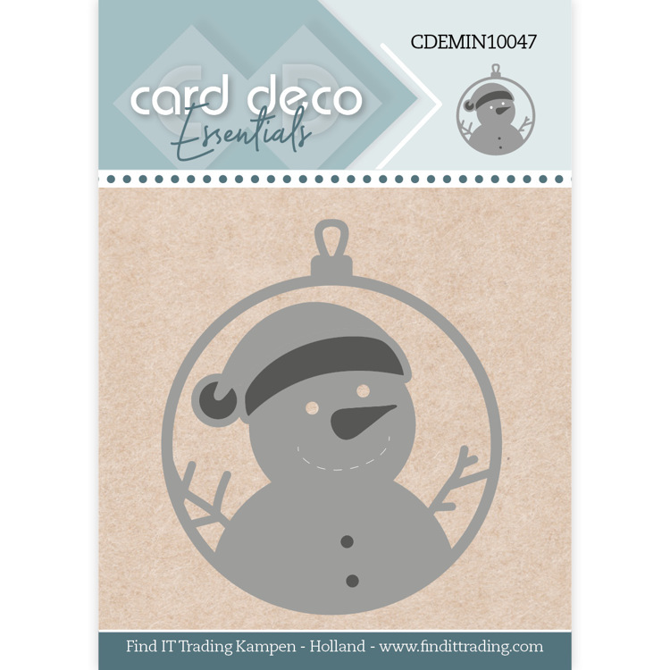 Card Deco Essentials – Mini Dies – Snowman Ornament nr 47