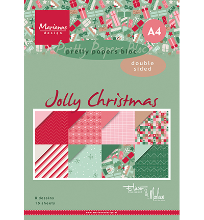 Paperblock Jolly Christmas A4- Marianne Design