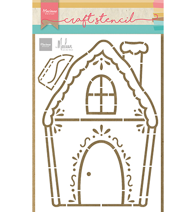 Stencil Gingerbread House by Marleen – Marianne Design