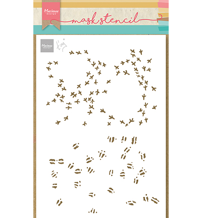 Stencil Tiny’s Bird & Deer footprints- Marianne Design