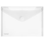 Enveloptas A5 met puntklep klittenbandsluiting Mat-Transparant