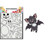 Card Art Built Up Vleermuis - Dutch Doobadoo