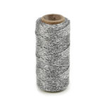 Zilver Flashy koord 25mtr- Vivant