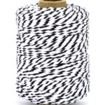 Klos Katoen Bakers Twine zwart / wit - Vivant