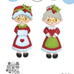 Snijmal Mrs. Claus 1991 - Elizabeth Craft Designs
