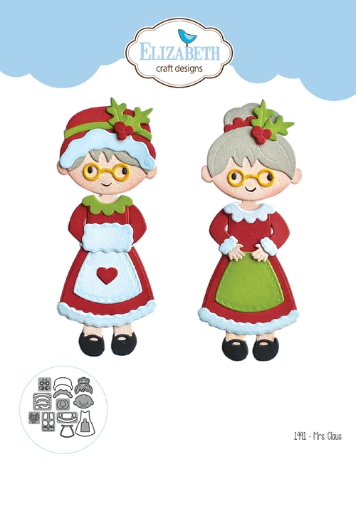 Snijmal Mrs. Claus 1991 – Elizabeth Craft Designs