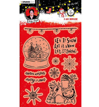-50% Clear Stamp Christmas Snow Globe Essentials nr.83