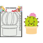 Card Art Build up Cactus 1- Dutch Doobadoo