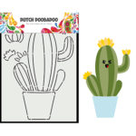 Card Art Build up Cactus 2- Dutch Doobadoo