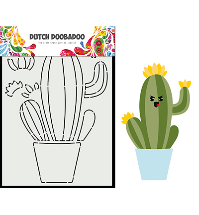Card Art Build up Cactus 2- Dutch Doobadoo